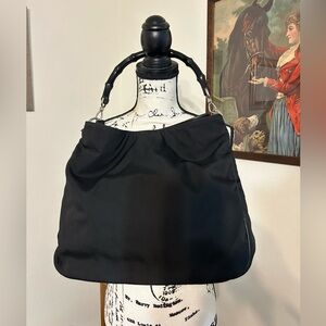EUC Gucci Diana Black Nylon Hobo